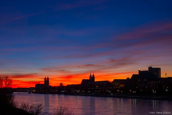Blick auf die Stadt Magdeburg 2024