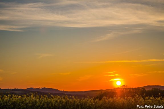 Sonnenuntergang bei Göttingen - 2021